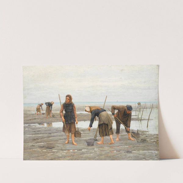 Clam gatherers by Jules Denneulin