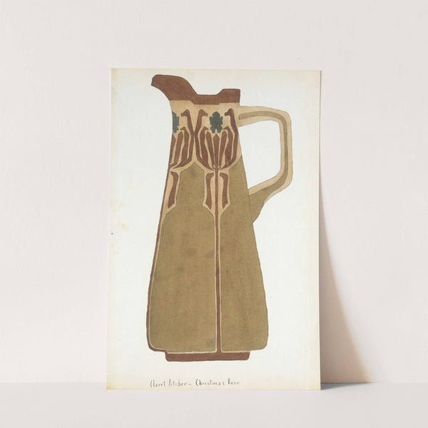 Claret Pitcher-Christmas Rose by Hannah Borger Overbeck