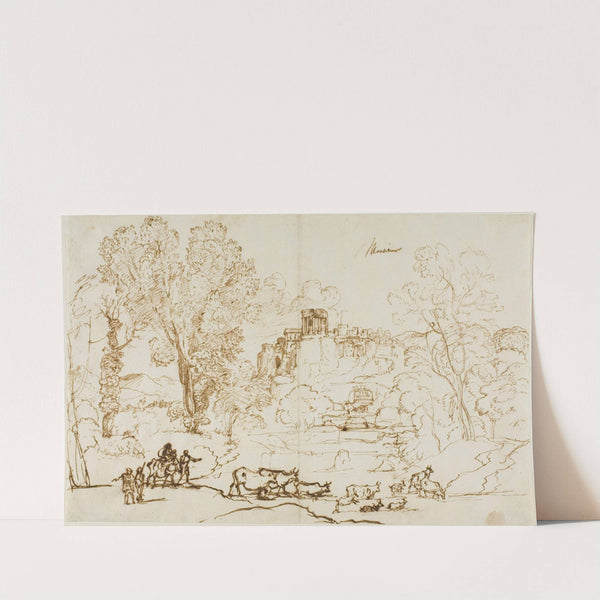 Classical Landscape – Tivoli (1636) by Claude Lorrain