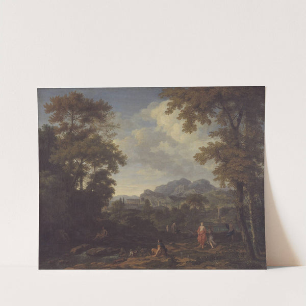 Classical Landscape with Diana and her Nymphs by Johannes Glauber