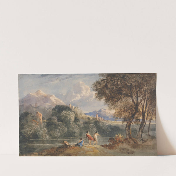 Classical Landscape with Figures by Francis Oliver Finch