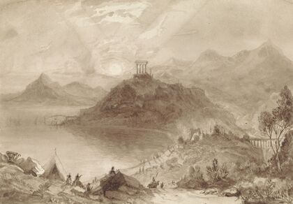Classical Landscape with Temple