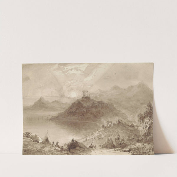 Classical Landscape with Temple by Isaac Weld