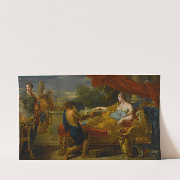 Classical Scene With A Queen Being Offered Jewelry by Roman School