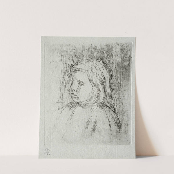 Claude Renoir, de trois-quarts à gauche by Pierre-Auguste Renoir