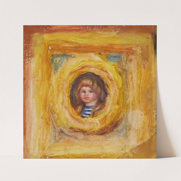 Claude Renoir en médaillon (1908) by Pierre-Auguste Renoir