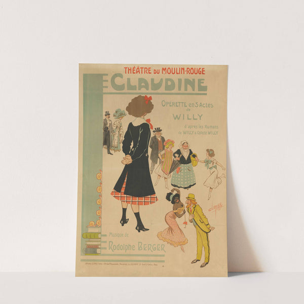 Claudine. Opérette en 3 Actes. Théâtre de Moulin-Rouge (1910) by Clérice Frères