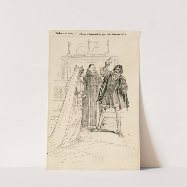 Claudio, in the most passionate language, proclaimed the guilt of the blameless Hero (1917-1918) by Louis Rhead