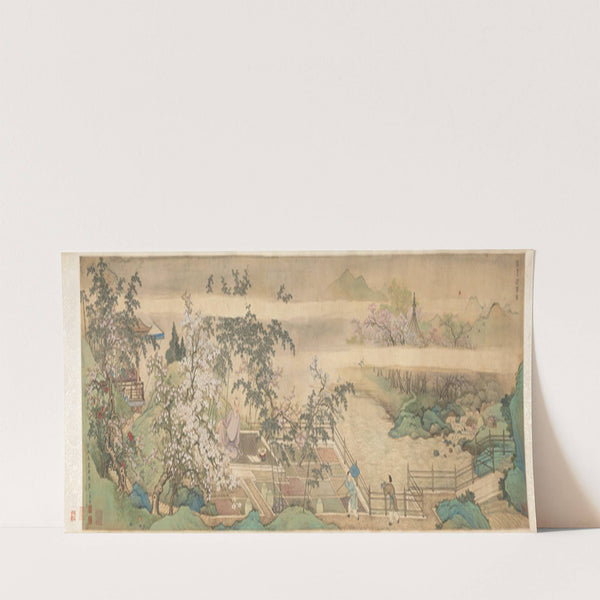 Cleansing Medicinal Herbs in the Stream on a Spring Day (1703) by Yu Zhiding