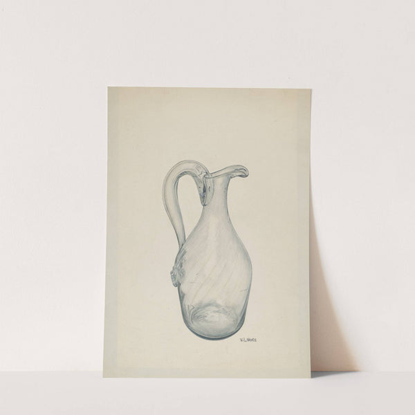 Clear Glass Cruet by V.L. Vance