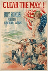 Clear the Way !!. Buy bonds. Fourth Liberty loan (1918)