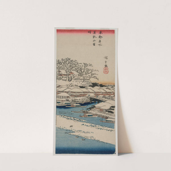 Clear Weather after Snow at Matsuchiyama, from the series Famous Places in the Eastern Capital (late 1830s or early 1840s) by Andō Hiroshige