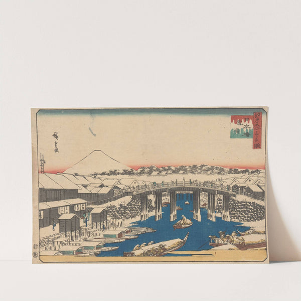 Clearing Water after Snow (19th century) by Andō Hiroshige