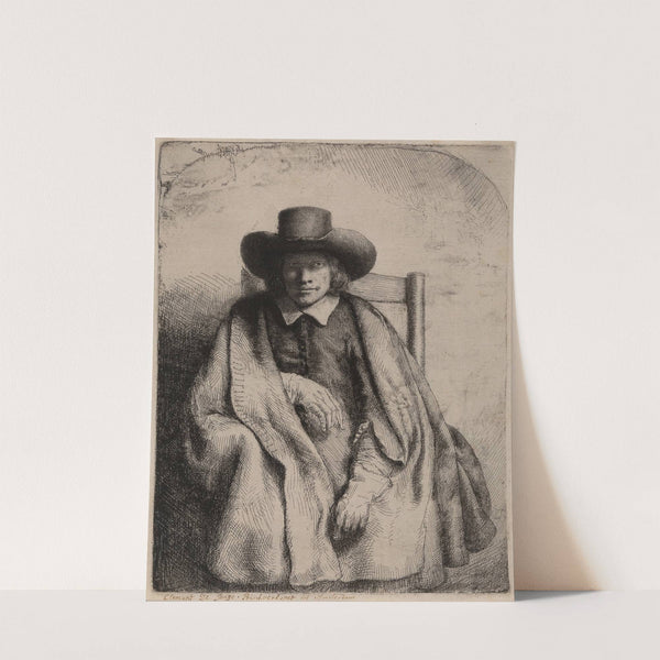 Clement de Jonghe, printseller (1651) by Rembrandt van Rijn