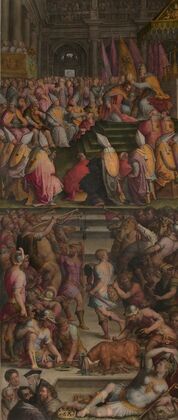 Clement VII crowns Charles V in San Petronio in Bologna