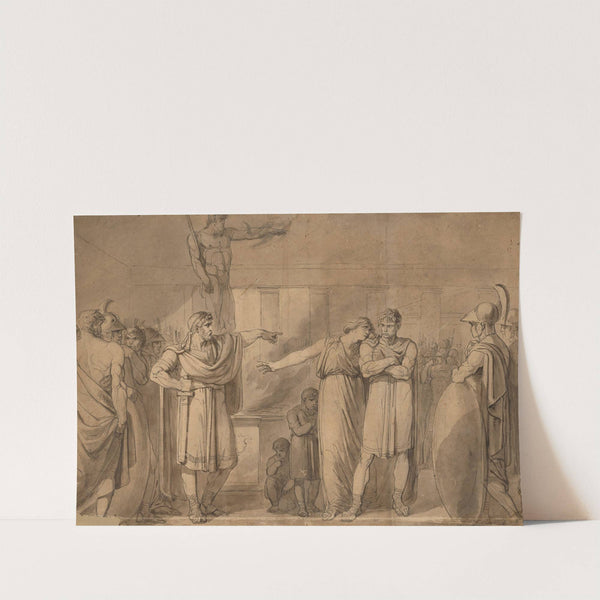Cleombrotus ordered into banishment by Leonidas II, King of Sparta by Bartolomeo Pinelli