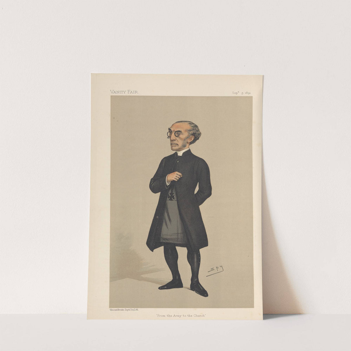 Clergy. ‘From the Army to the Church.’ Dr. David Maclagen. Archbishop of York. 5 September 1891 (1891) by Leslie Matthew Ward
