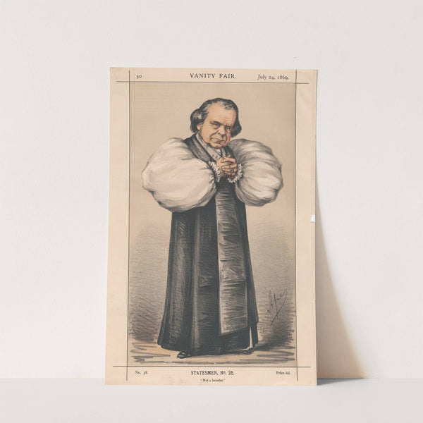 Clergy. ‘Not a brawler.’ Bishop of Oxford. 24 July 1869 (1869) by Carlo Pellegrini