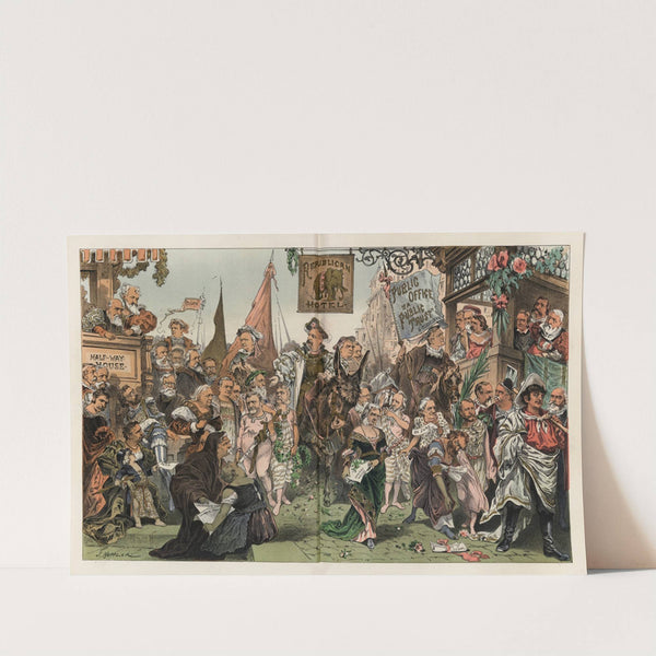 Cleveland’s entry into Washington – March 4th. 1885 (1885) by Joseph Ferdinand Keppler