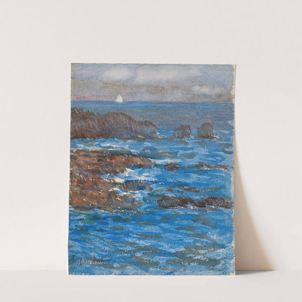 Cliffs and Sea, Appeldore (1903) by Childe Hassam