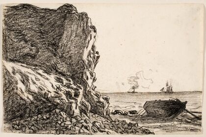 Cliffs and Sea, Sainte-Adresse (c. 1864)