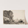 Cliffs and Sea, Sainte-Adresse (c. 1864) by Claude Monet
