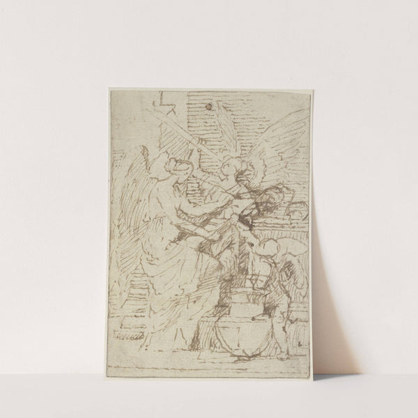 Clio and Pheme by Nicolas Poussin