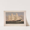 Clipper ship Three Brothers, 2972 tons; The largest sailing ship in the world (1875) by Currier & Ives.