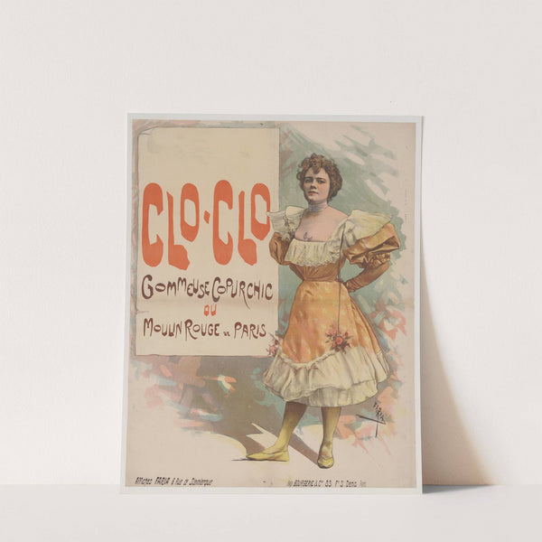 Clo-Clo, gommeuse copurchic au Moulin Rouge de Paris (1890-1900) by Cândido de Faria