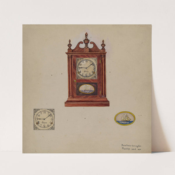 Clock, Antique by Dorothea A. Farrington