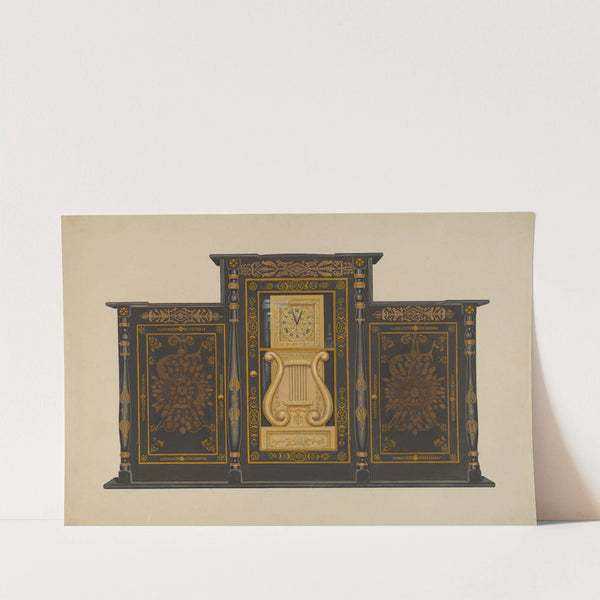 Clock - Lyre Type by Rex F. Bush