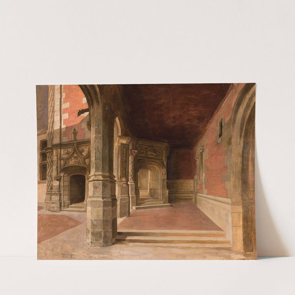 Cloister At The Blois Castle by Stefan Bakałowicz