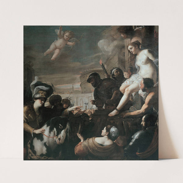 Clorinda rescues Olindo and Sophronia (1646) by Mattia Preti