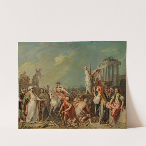Clorinda Rescuing Olindo and Sophronia by Jacopo Amigoni