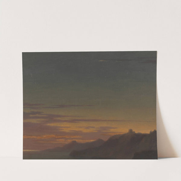Close of the Day; Sunset on the Coast by Alexander Cozens