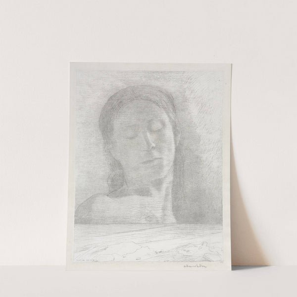 Closed Eyes (1890) by Odilon Redon