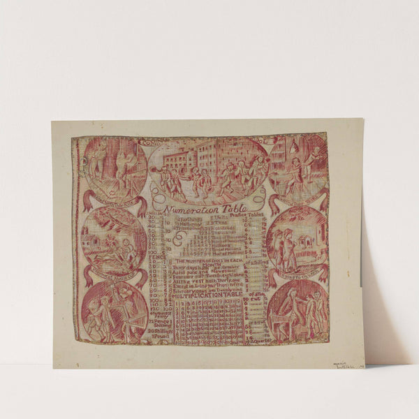 Cloth with Numeration Table by Marie Lutrell