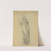 Clothed study for female figure of Architecture (1896) by Kenyon Cox
