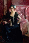 Clotilde in evening dress