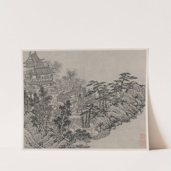 Cloud-Climbing Pavilion by Shen Zhou