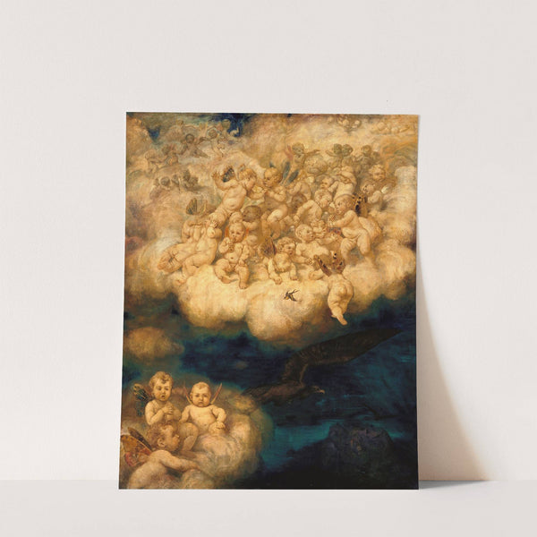 Cloud of Angels (1878) by Hans Thoma