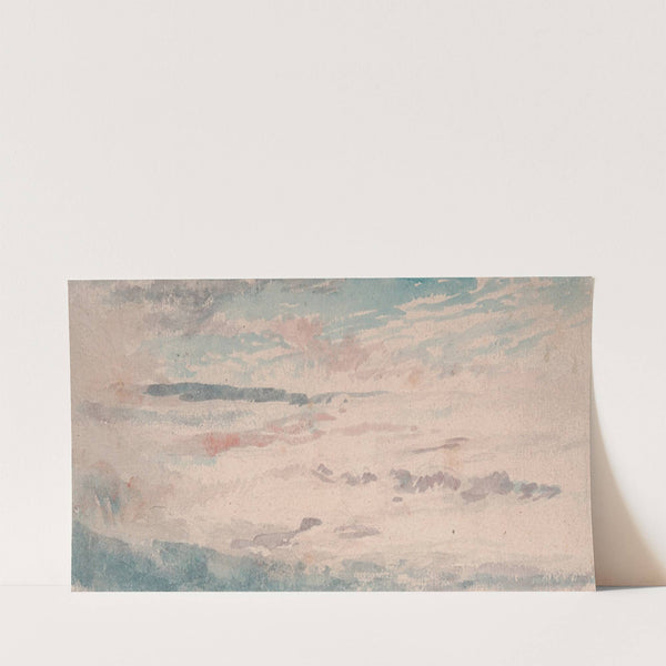 Cloud Study – Blue and Red Flecked Alto – Cumulus by Thomas Lindsay