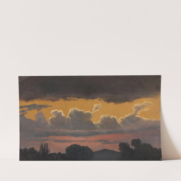 Cloud Study over Landscape (1838) by Knud Baade