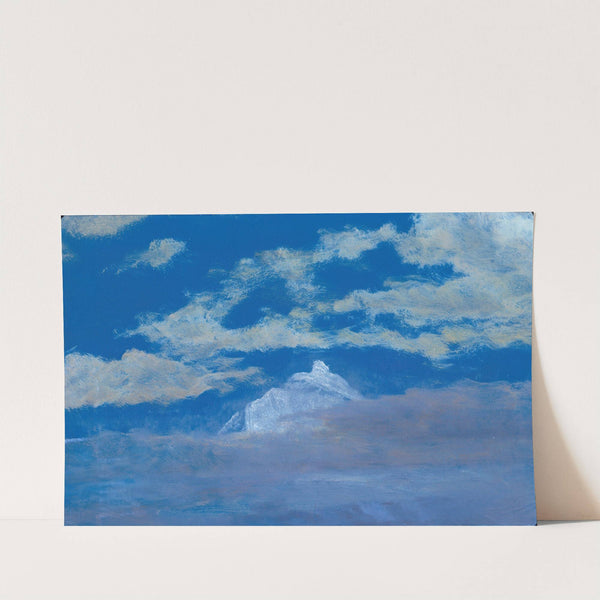 Cloud Study With Mountain Peak (19th century) by Albert Bierstadt