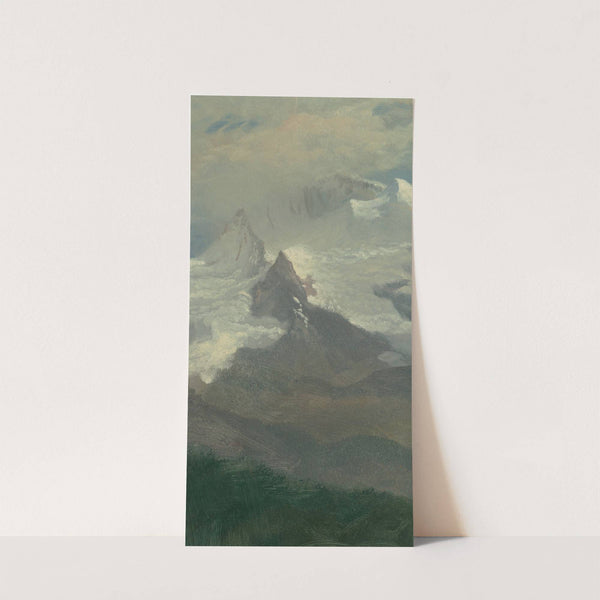 Cloud Study with Mountain Peaks by Albert Bierstadt