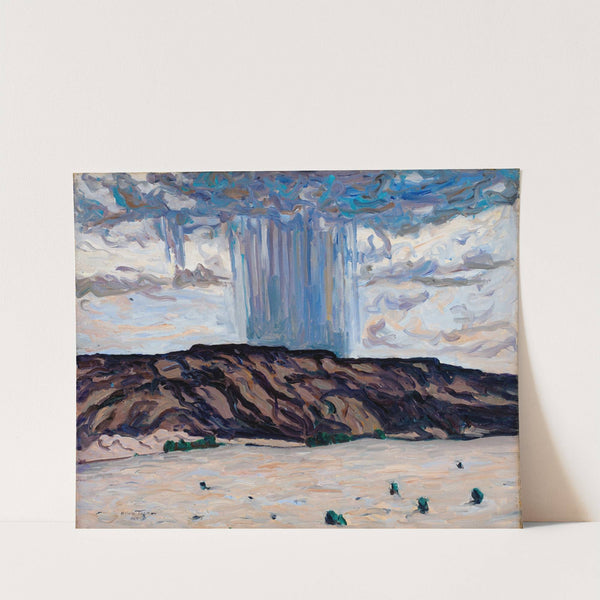 Cloudburst at Black Mesa, New Mexico (1925) by Allen Tucker