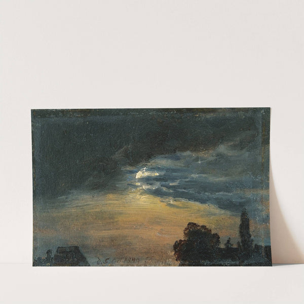 Clouds In Moonlight (1849) by Johan Christian Dahl