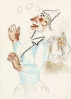 Clown en ruiter te paard