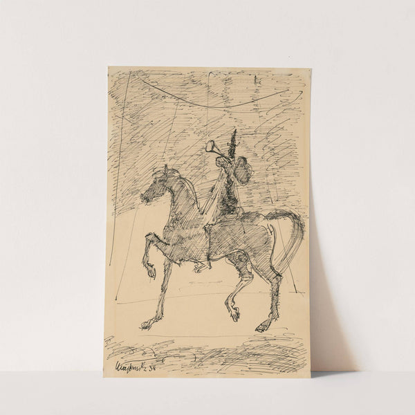 Clown on a Horse by Cyprián Majerník