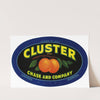 Cluster Brand Citrus Label (1930-1950)